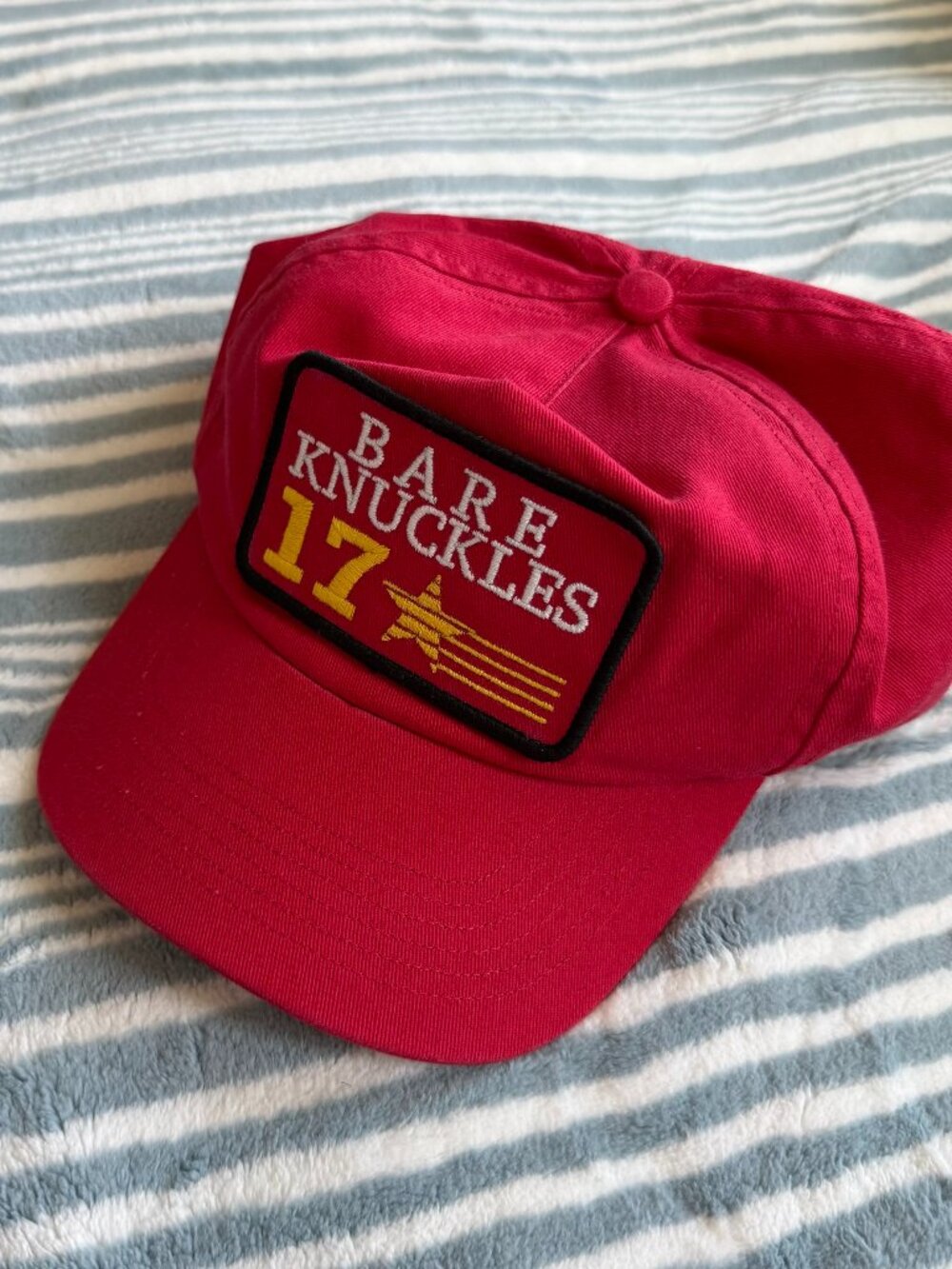 Bare Knuckles 17‎ Red Logo Snapback Baseball Cap